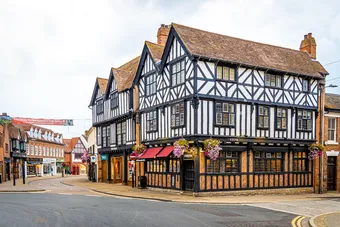 A tudor style house in Stratford Upon Avon