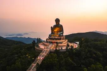 The big buddha in Hong Kong