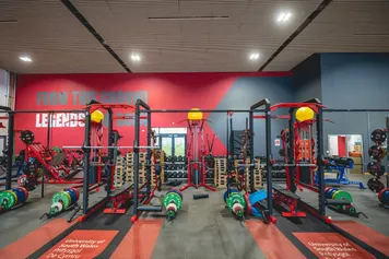Lighting platforms at the Sport Park's Strength and Conditioning Centre.