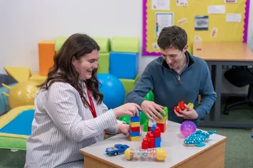 two students on placement at ABA Clinic