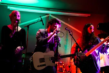 Musicians play on stage at immersed festival