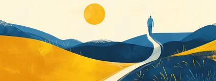 illustration of a sunset