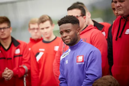 A group of Sport students deep in thought.
