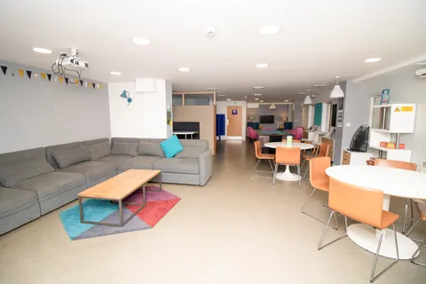 communal lounge area in accommodation