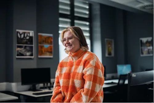 Cariad Williams smiling off camera