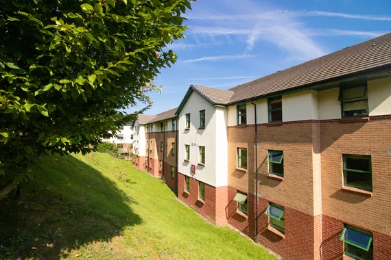 Glamorgan Court accommodation at Treforest, Pontypridd Campus.