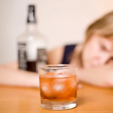 Alcohol on a table