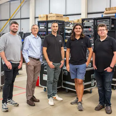 Sound, Lighting and Live Event Technology lecturers smiling