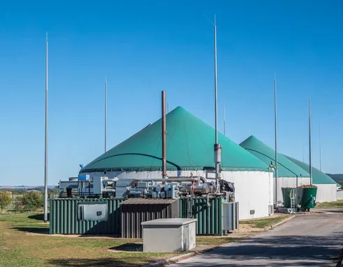 Anaerobic digestion plant.