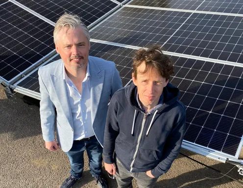 Niall Haughian, Chief Operating Officer, HyWaves, and Dr Steven Carr, Researcher, University of South Wales Hydrogen Research and Demonstration Centre