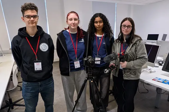 A group of students competing in the WorldSkills UK National Finals