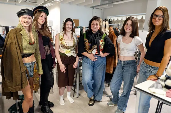 Kiri Pritchard-McLean with team DisDressed
