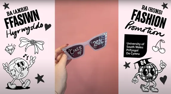 Still from the fashion promotion showreel