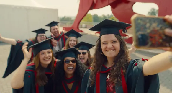 Graduates celebrating