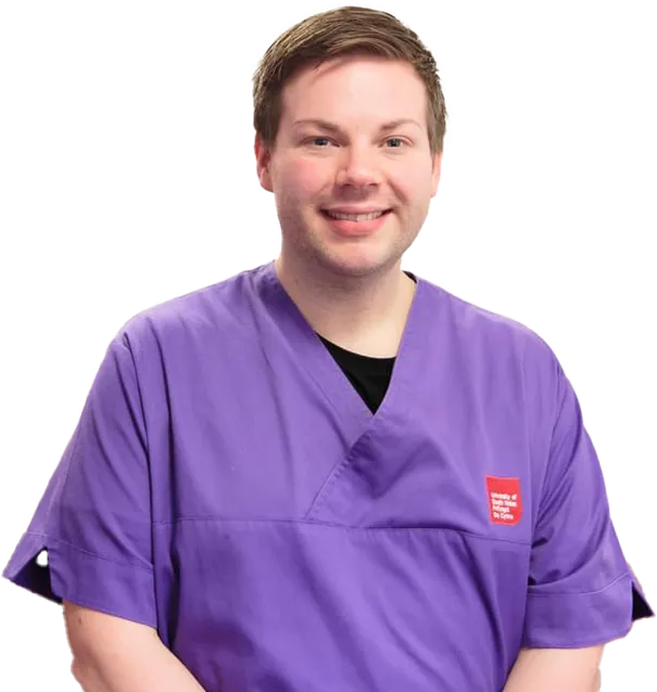 Cut out image of Nursing student Rhys Perry