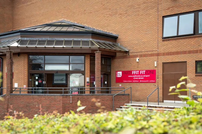The entrance to the Fit Zone on Treforest campus