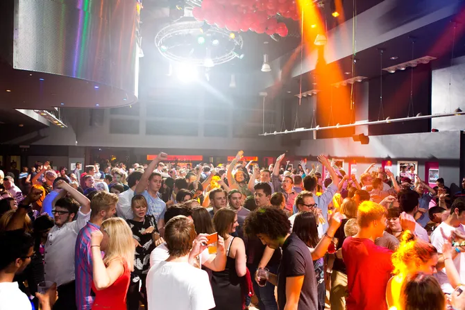 A freshers party at the Students Union in Treforest