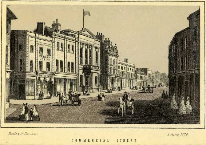 Old image of Newport Mechanics Institute in 1841
