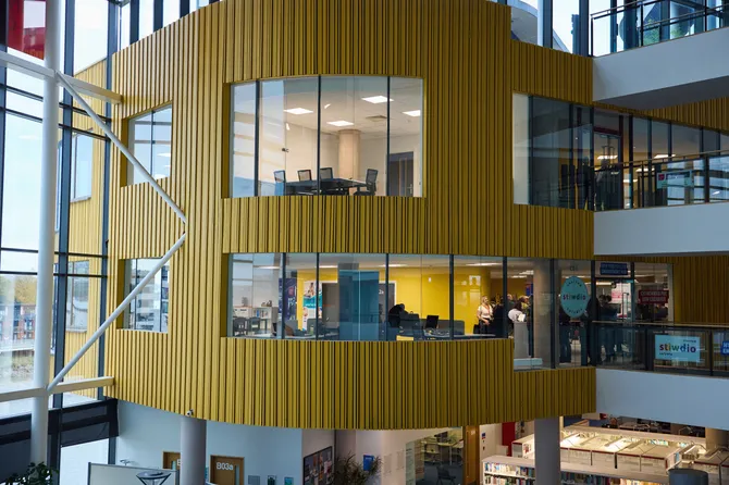 External shot of the Engagement Hub in Newport