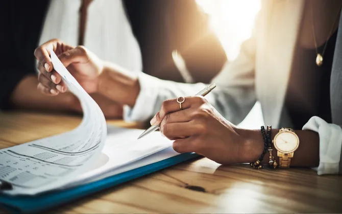 Person signing document