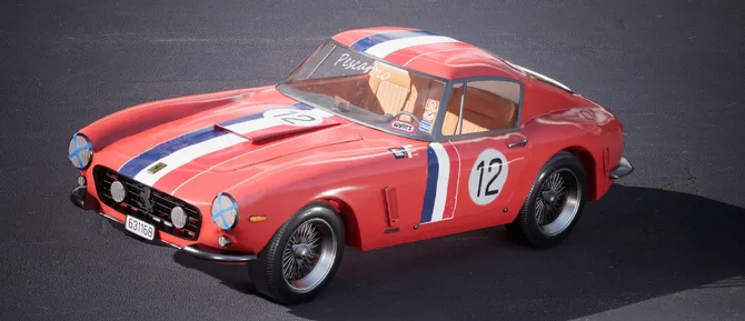 Red racing car