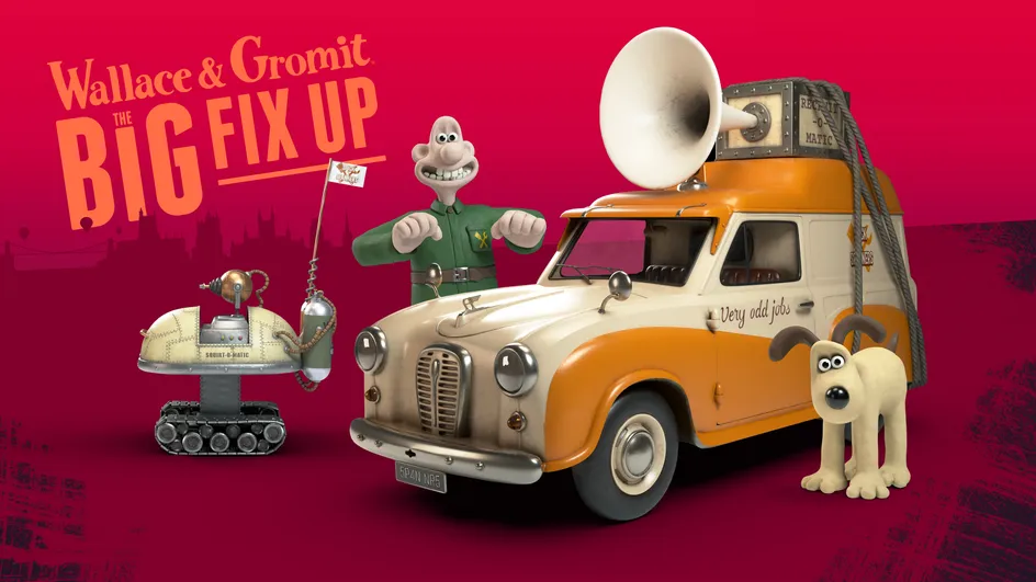 ONLINE _ PRINT. The Spick _ Span mobile, Wallace _ Gromit_s van _ Squirt-O-Matic_ a contraption in The Big Fix Up. ‚í∏ Aardman Animations _ W_G Ltd. _ Fictioneers Ltd. 2020.jpg