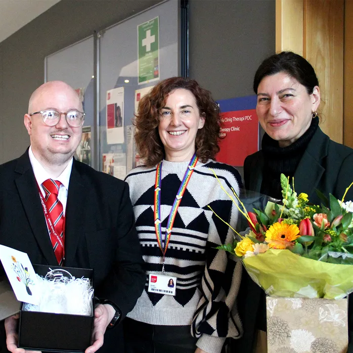 Jamie James and Louise Bright with the Georgian Ambassador, Her Excellency Sophie Katsarava MBE