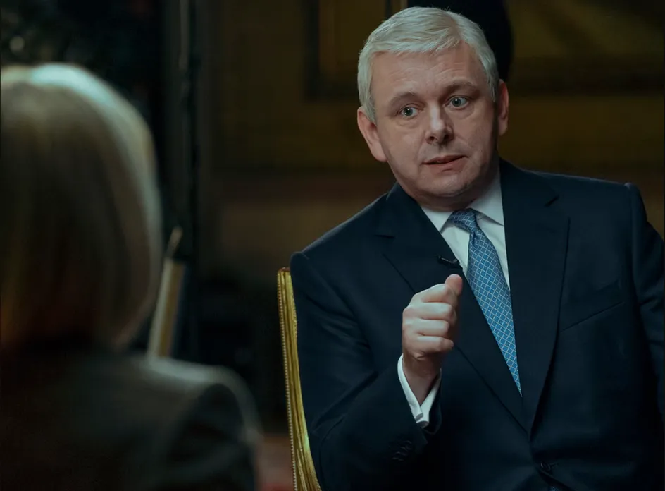 A still from A Very Royal Scandal, starring Michael Sheen