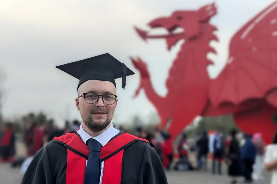 Ashley Bale at his Graduation ceremony