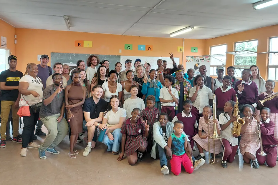 Theatre and Drama students visit a school in Cape Town
