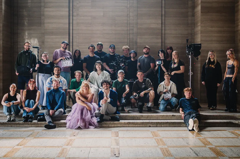 The cast and crew of Over the Rainbow