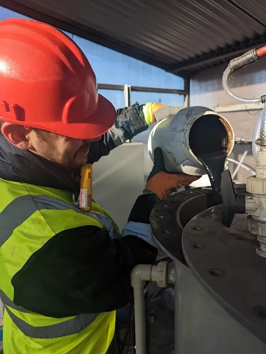 Dr Rhys Jon Jones working on the COACE project