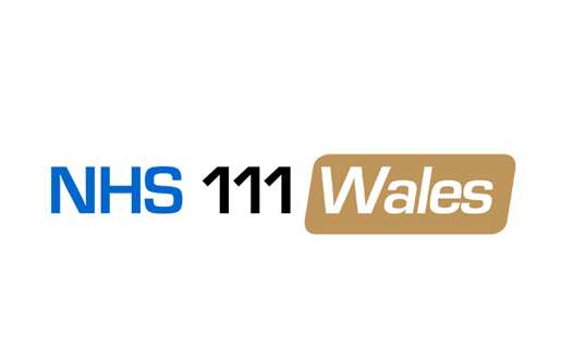 The NHS 111 Wales logo.