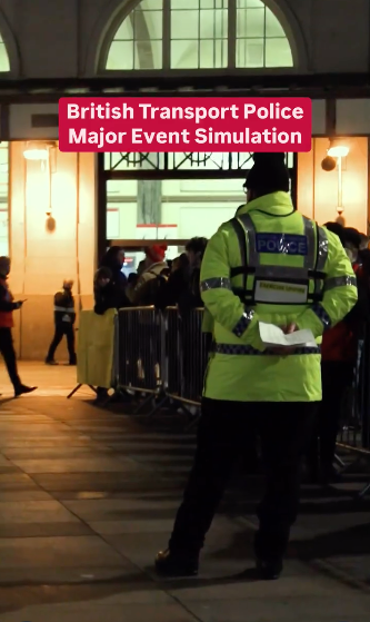 British Transport Police major event simulation