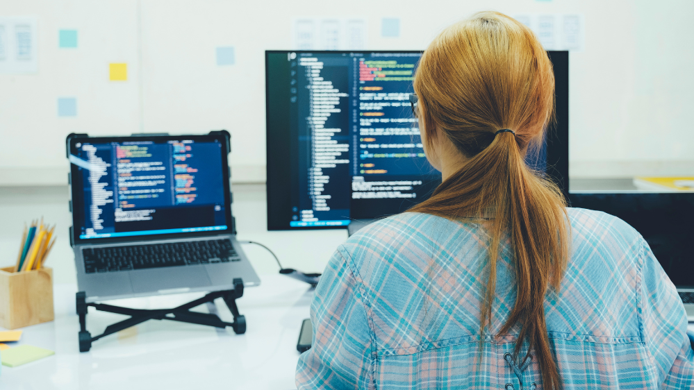 Female programmer
