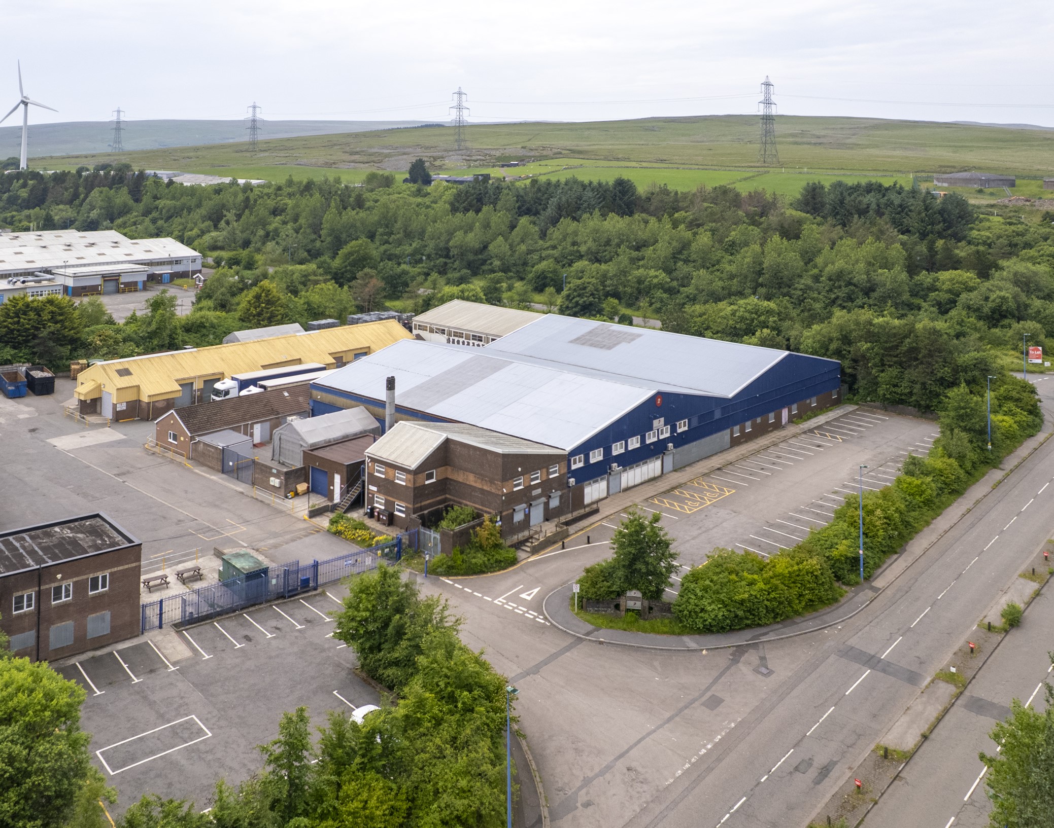 An aerial shot of the Dragon RS plant in Tredegar